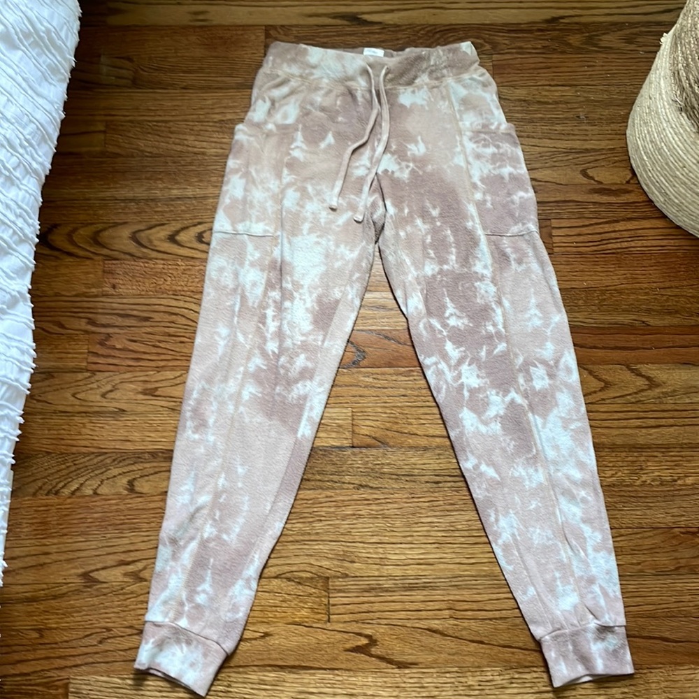 Hippie Rose Pink Tie Dye Jogger Sweatpants.